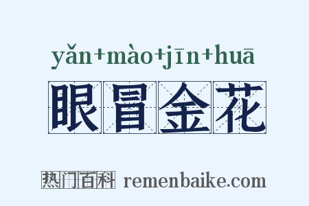眼冒金花是什么意思的图片